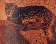 Тигровая кошка Т. Стейнлена - воплощение угрюмой настороженности
